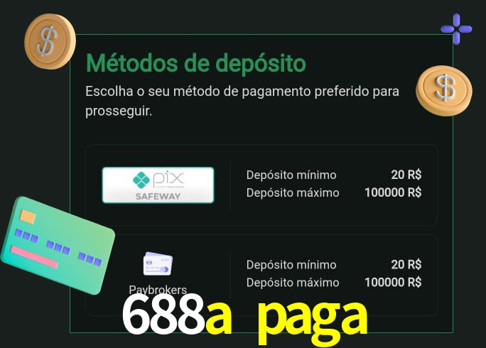 O cassino 688a paga oferece uma grande variedade de métodos de pagamento